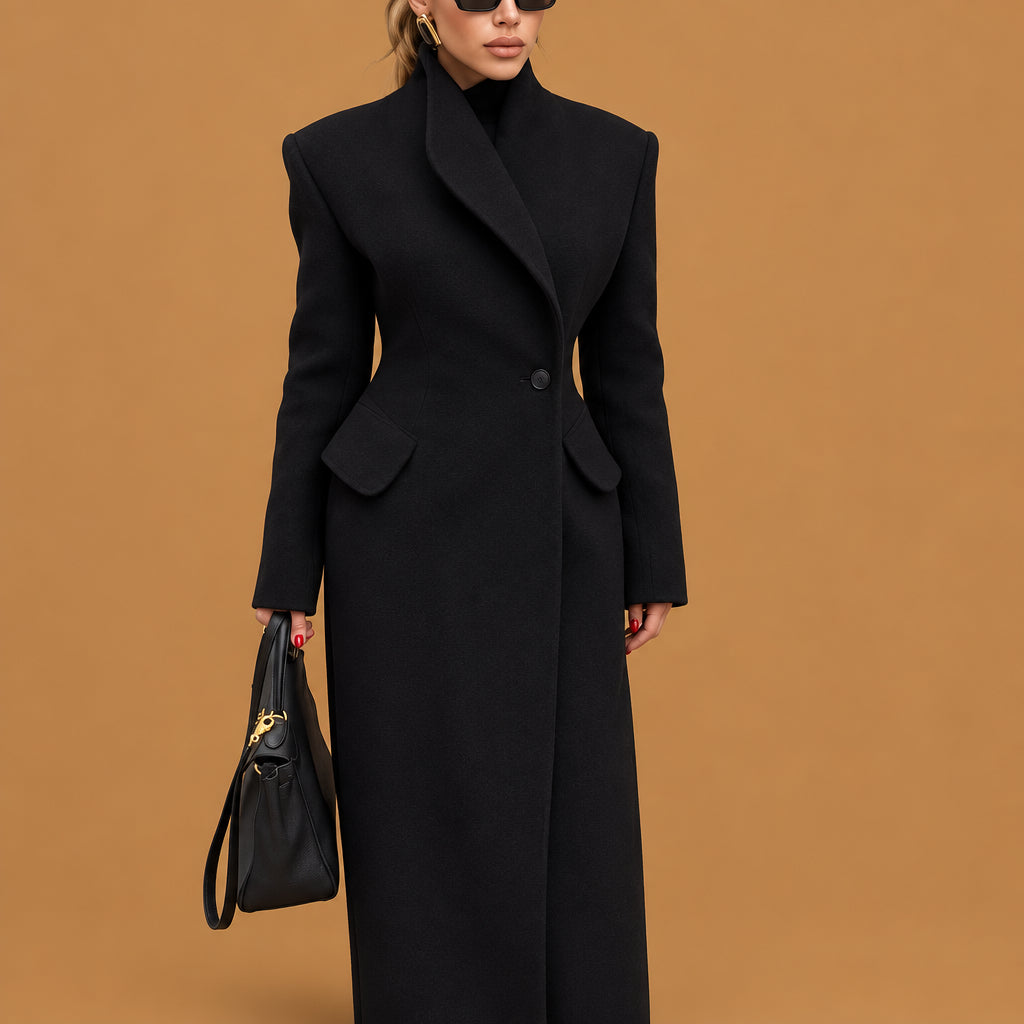Comfortable casual waist cinching double breasted trench coat for fall highlighting fine button detailing, rugged construction, and an attractive look for outdoor outings