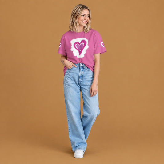 Casual unisex style short-sleeve couples tee ideal for coordinating outfits, everyday street style, and casual summer outings