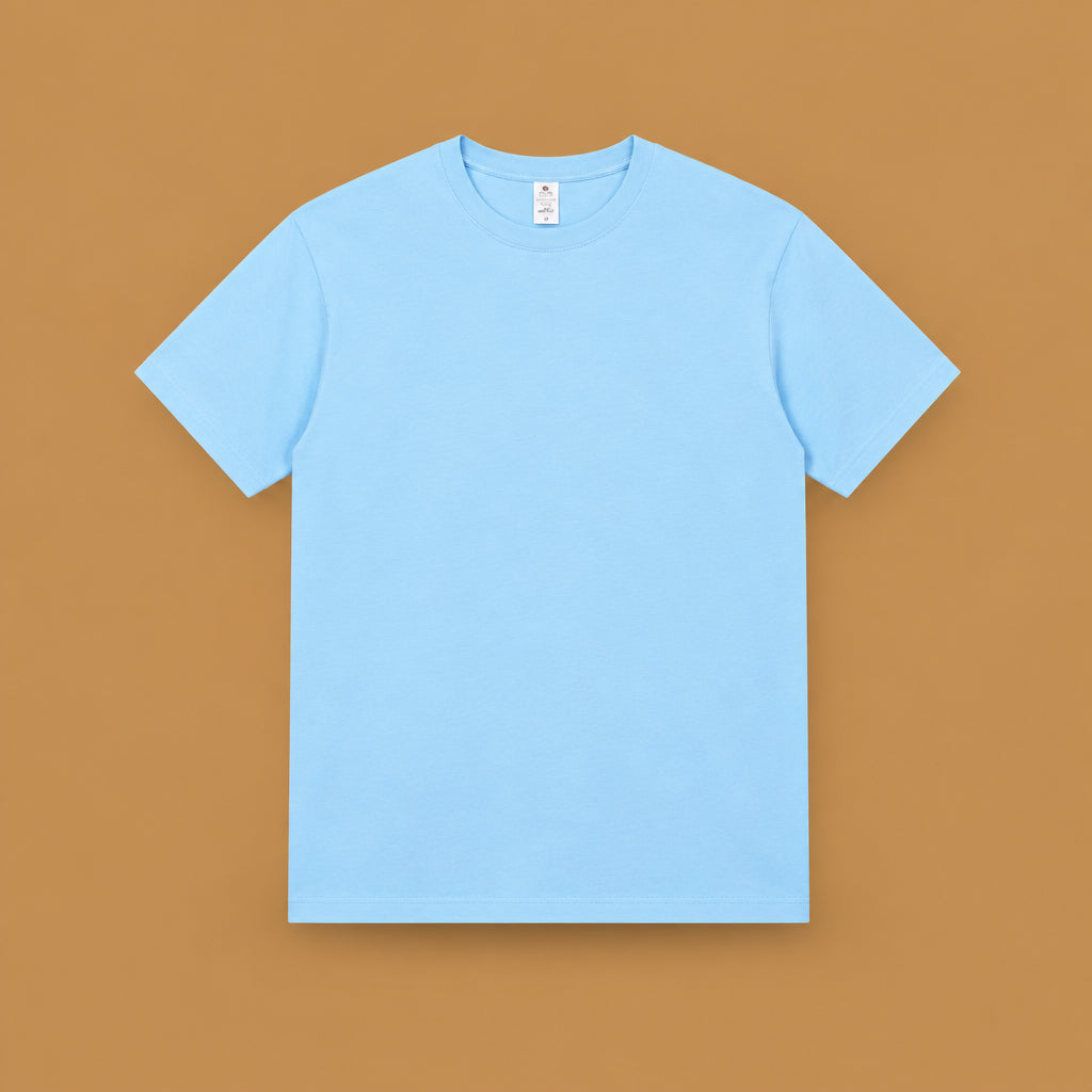 Stylish design mens breathable pure cotton short-sleeve t-shirt tailored for casual office environments, weekend trips, and relaxing at home