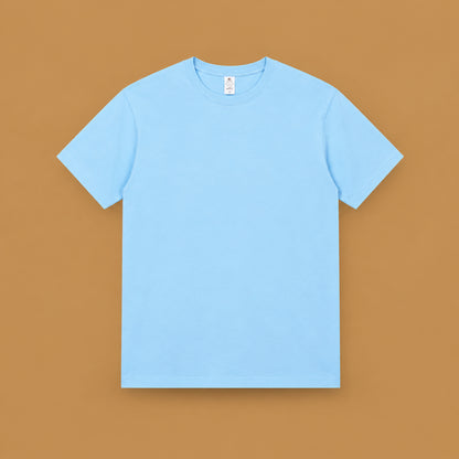Stylish design mens breathable pure cotton short-sleeve t-shirt tailored for casual office environments, weekend trips, and relaxing at home