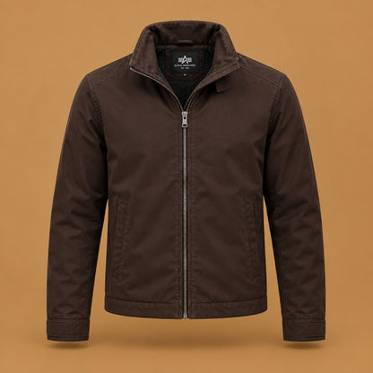 Elegant mens fashion pu leather jacket coat built with skin-friendly fabric, featuring classic lapel collar aesthetics and smooth texture throughout
