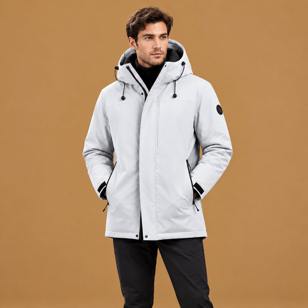 Stylish mens outdoor casual polyester coat for daily wear and travel showcasing a comfortable weather-resistant fit with premium durable fabric and chic design details for modern outdoor activities