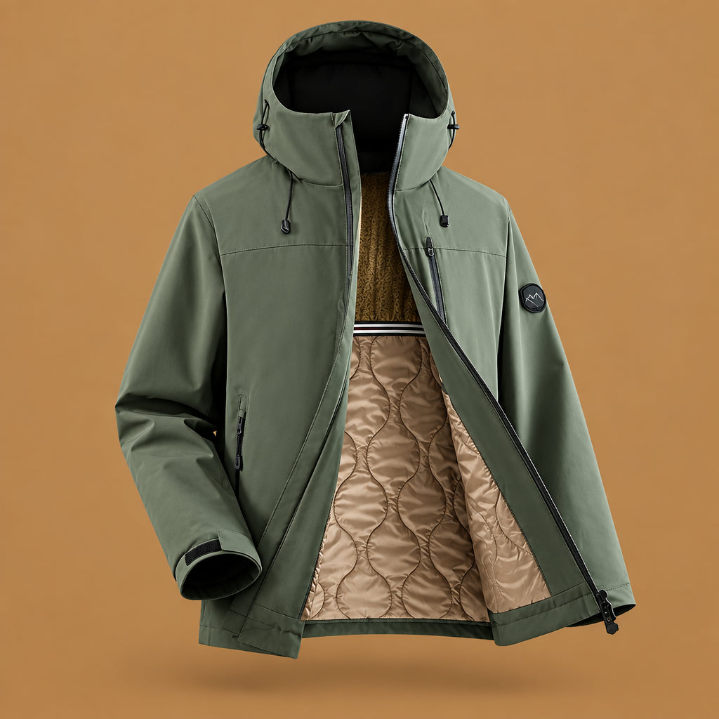 Trendy mens outdoor casual polyester coat for daily wear and travel featuring a functional silhouette and breathable material ideal for effortless everyday styling and comfort