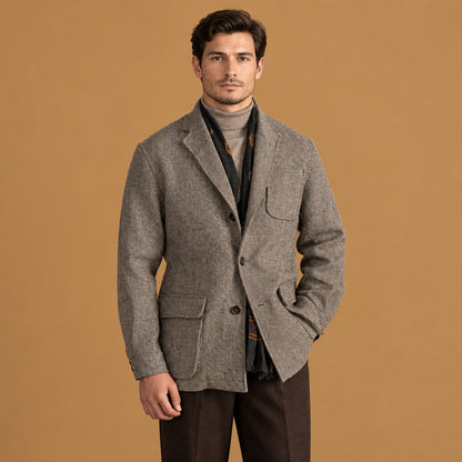 Trendy vintage loose single breasted lapel wool blend coat featuring a classic silhouette and breathable material ideal for effortless seasonal styling and comfort