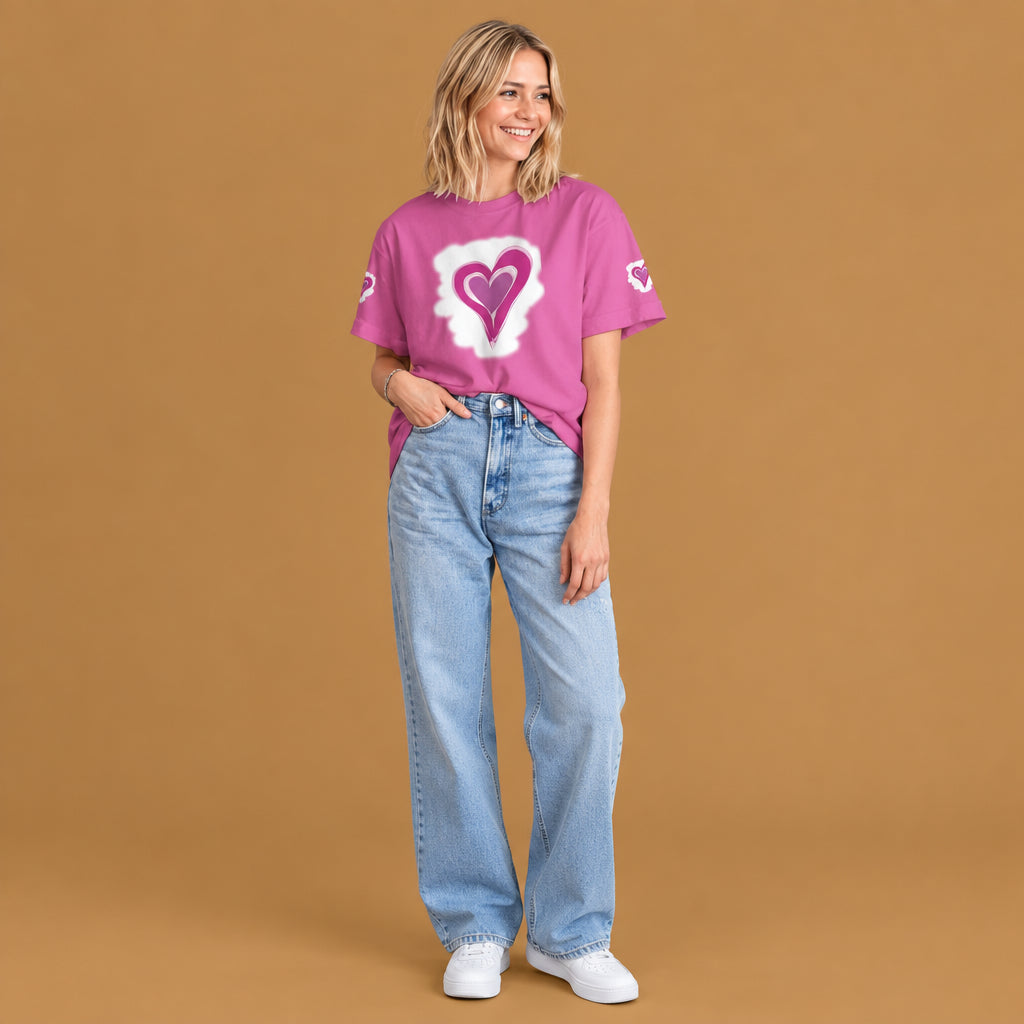 Trendy foreign trade summer short-sleeve top for couples crafted from soft and lightweight material to ensure all-day comfort